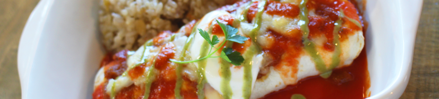 鳥取・湯梨浜のメキシコ料理店tiny kitchen smooth(タイニーキッチンスムース)のチキン・エンチラーダ